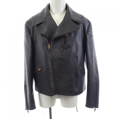 プラダ PRADA UPW416 2D02 レザーライダースジャケット
