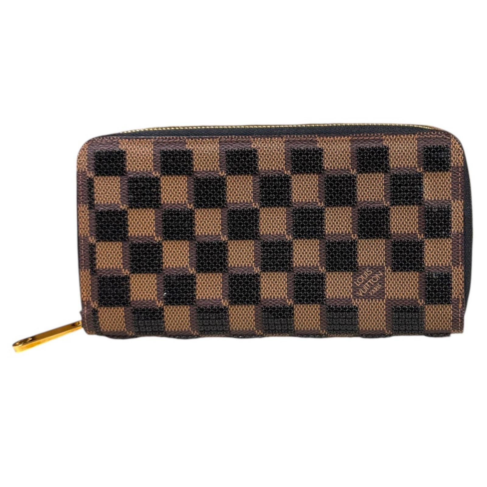 ルイヴィトン ジッピーウォレット ダミエ パイエット 長財布 ダミエキャンバス N63173 レディース LOUIS VUITTON  中古