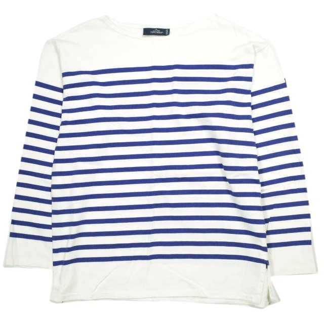 SAINT JAMES セントジェームス フランス製 NAVAL ナヴァル ボーダーボートネックロングスリーブTシャツ 6 WHITE/BLUE 長袖 バスクシャツ トップス g23600