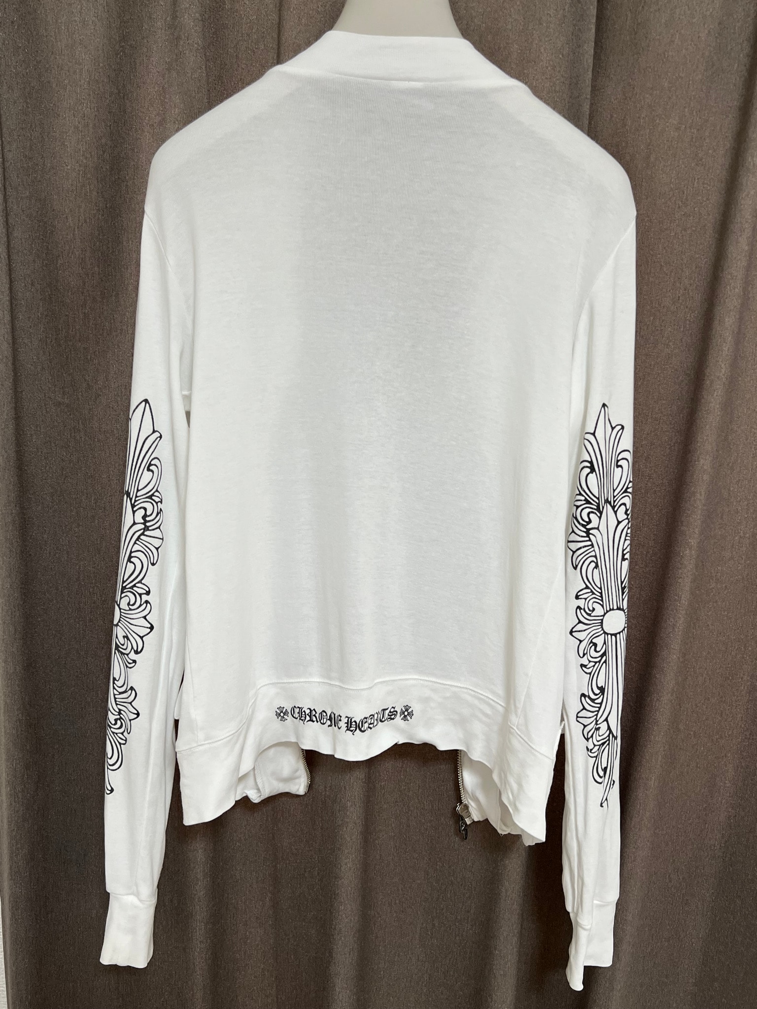 Chrome Hearts Women's Zip-Up Cardigan "White"