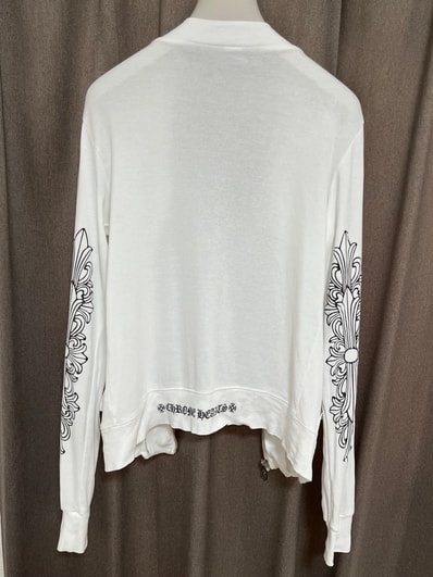 Chrome Hearts Women's Zip-Up Cardigan "White"