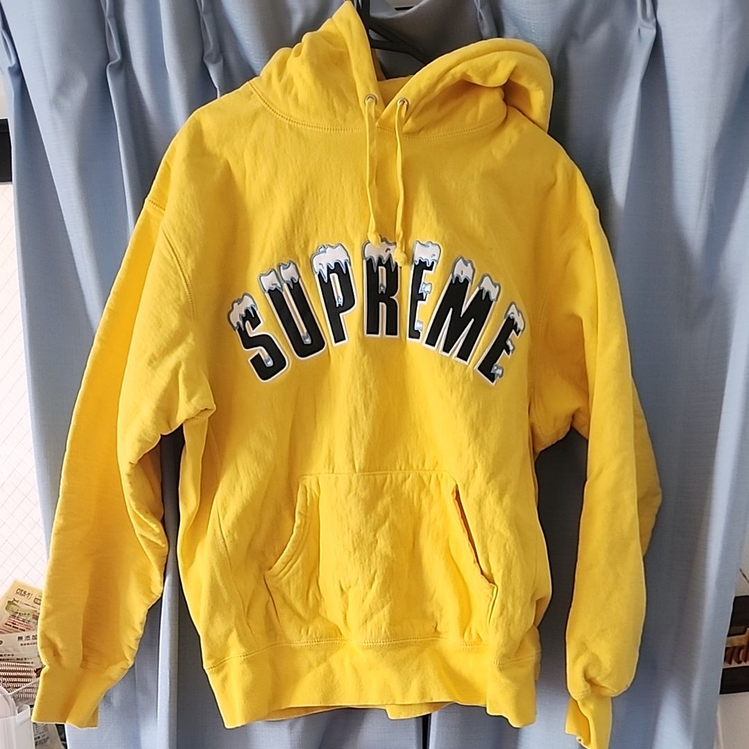 Supreme Icy Arc Hooded Sweatshirt "Yellow"