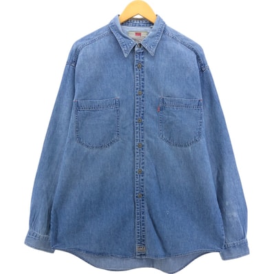 古着 90年代 リーバイス Levi's 長袖 デニムシャツ メンズL相当 ヴィンテージ/eaa565353
