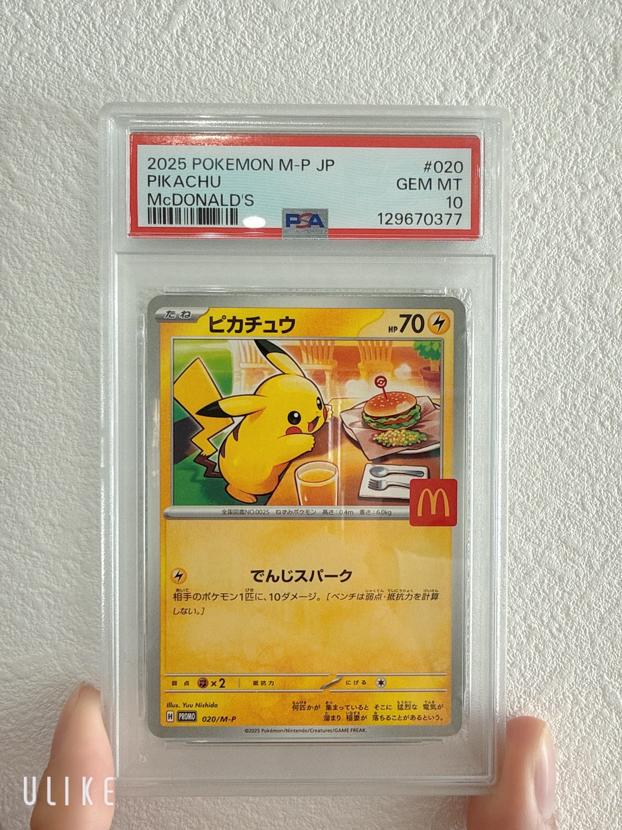 ピカチュウ P [M-P 020](プロモカードパック「マクドナルド ハッピーセット2025」)