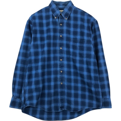 古着 ~90年代 エルエルビーン L.L.Bean 長袖 ボタンダウン フランネルチェックシャツ メンズM相当 ヴィンテージ/eaa646895