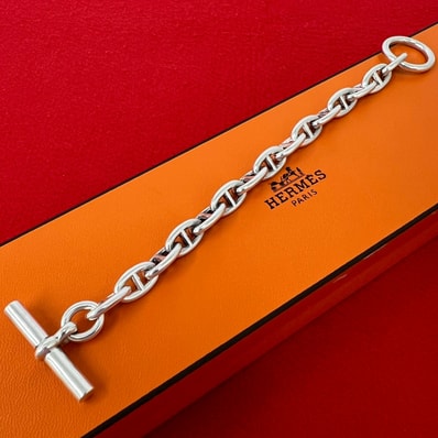 HERMES エルメス シェーヌダンクル PM 15コマ ブレスレット シルバー925 ブレスレット シルバー
82075