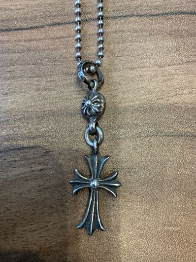 Chrome Hearts 1 Ball Tiny CH Cross Charm "Silver"