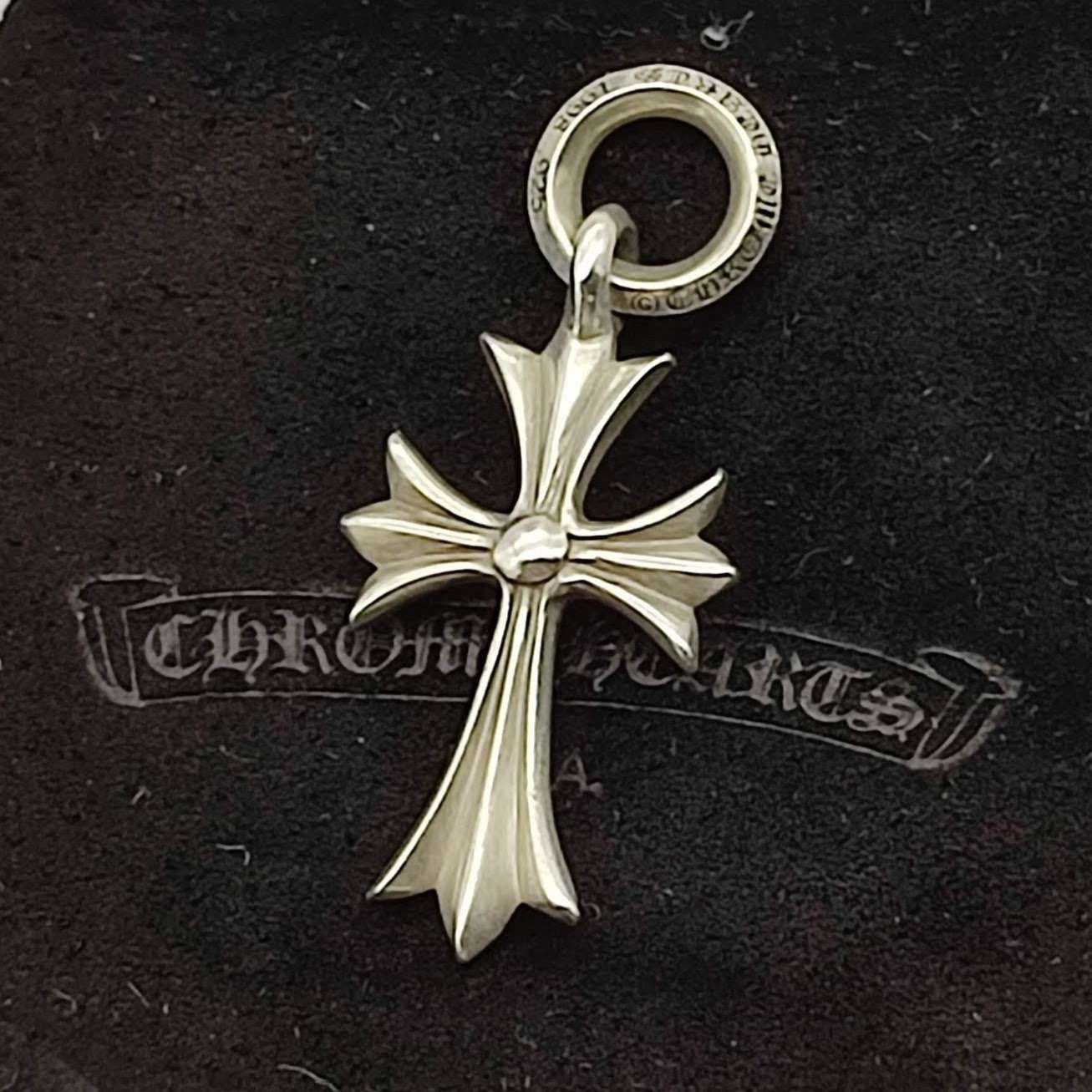 Chrome Hearts Tiny CH Cross Charm "Silver"