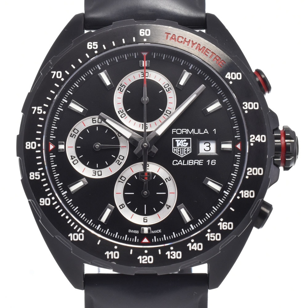タグホイヤー TAG HEUER CAZ2011.FT8024 フォーミュラ1 キャリバー16 クロノグラフ デイト ブラック 自動巻き メンズ 箱付 腕時計 R#149259