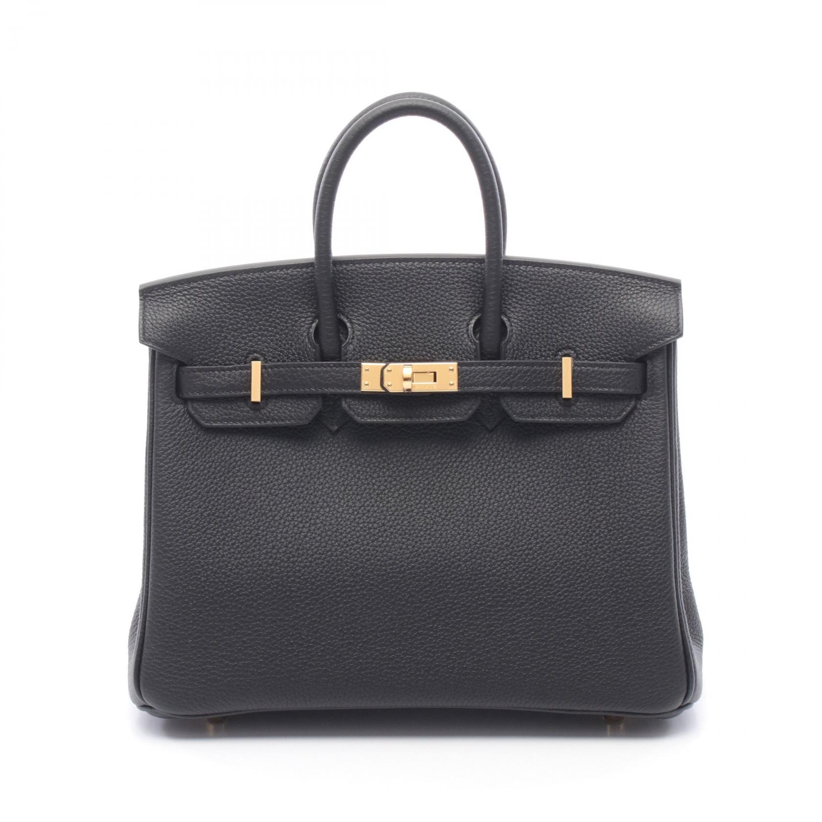 エルメス HERMES バーキン25 ハンドバッグ バッグ トゴ トゴ K刻印(2025年製造) レディース ブラック系 【中古】