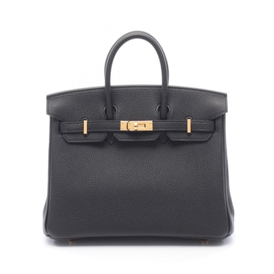 エルメス HERMES バーキン25 ハンドバッグ バッグ トゴ トゴ K刻印(2025年製造) レディース ブラック系 【中古】