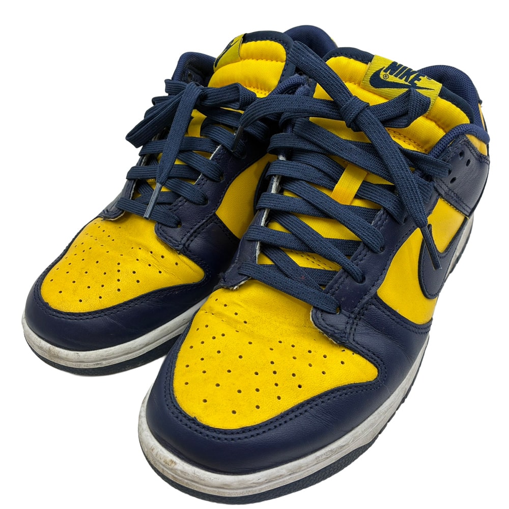 NIKE ナイキ スニーカー DD1391-700 Michigan dunk low ミシガン ダンクロー ローカット スニーカー ネイビー系 イエロー系 27.0cm【中古】