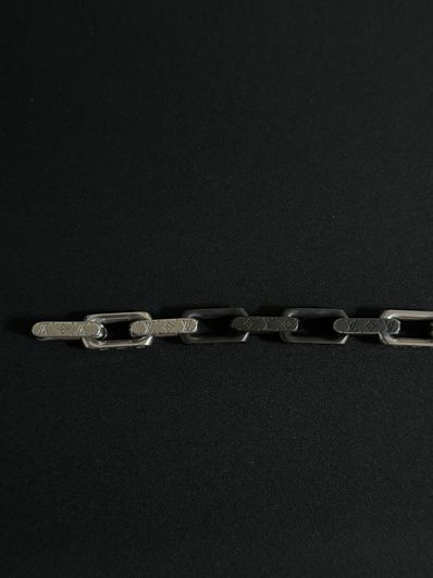 Louis Vuitton Monogram Chain Bracelet "Silver/Black"