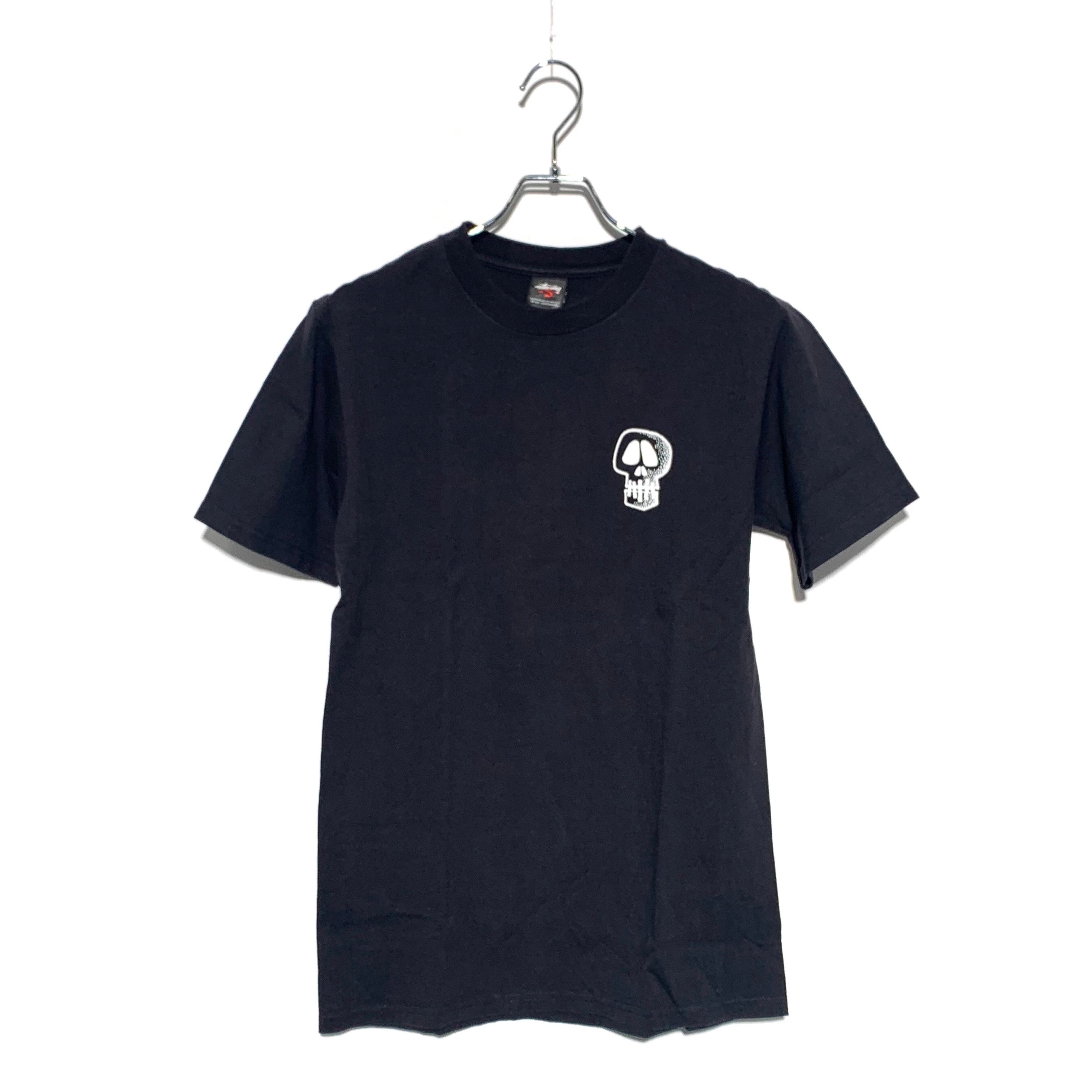 STUSSY scull print Tee Black