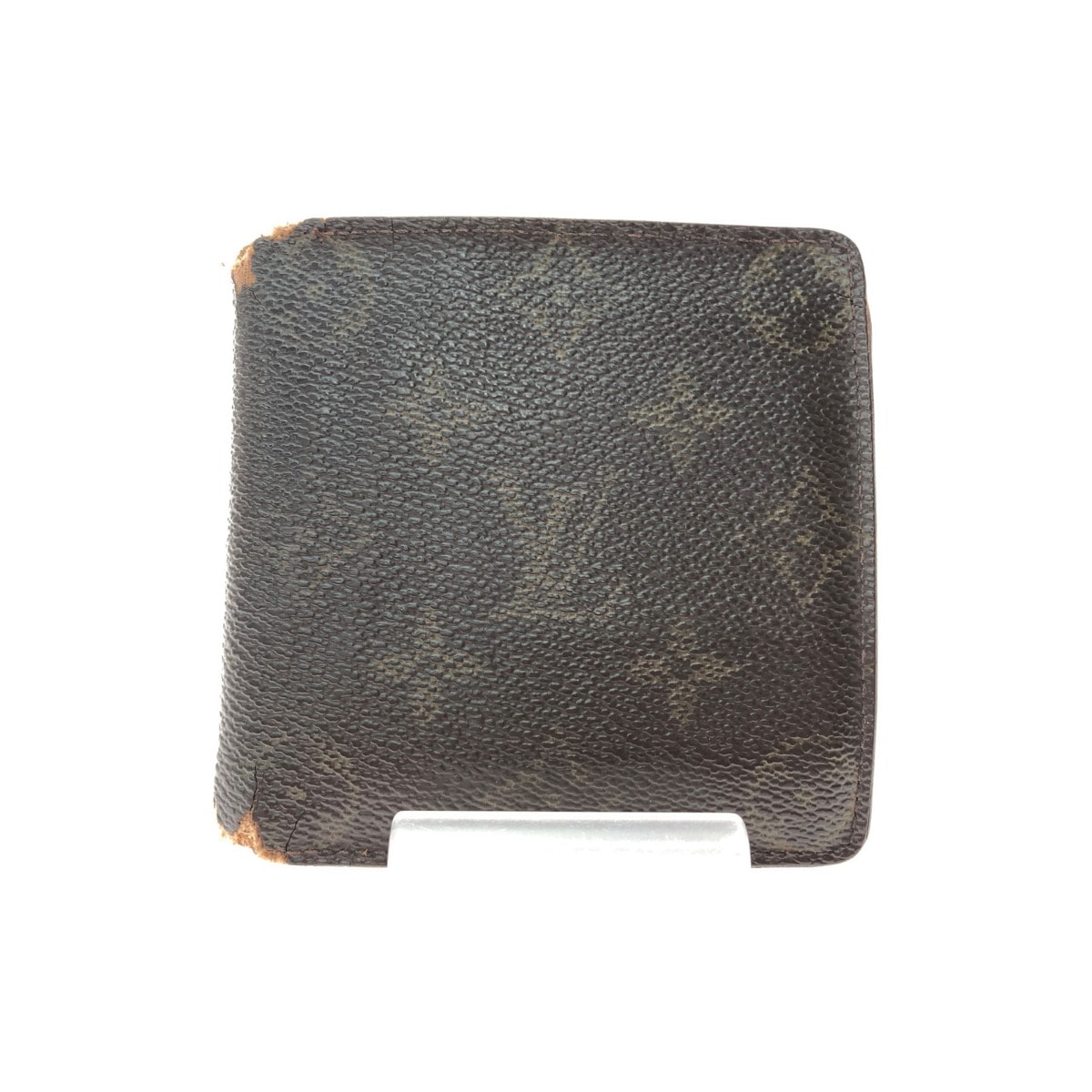 ▼▼LOUIS VUITTON ルイヴィトン 二つ折り財布 モノグラム ポルトフォイユ・マルコ M61675 ブラウン