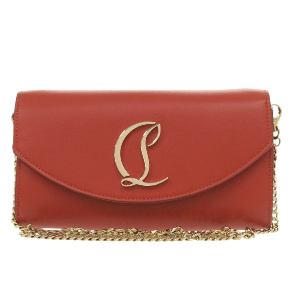 A (未使用に近い)】クリスチャンルブタン LOUBI54 チェーンウォレット