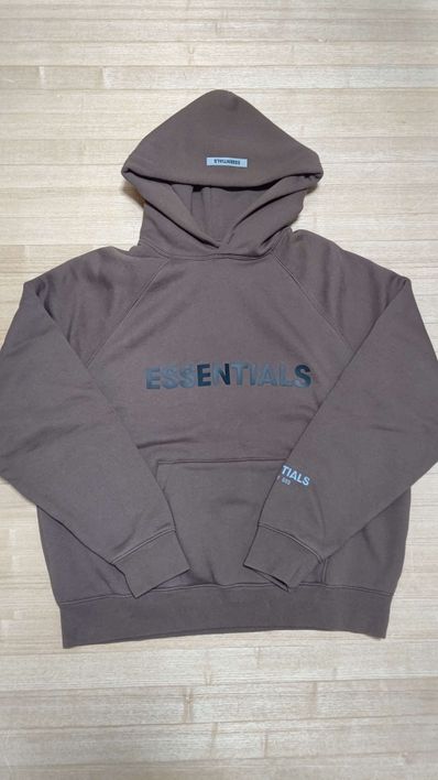 FEAR OF GOD ESSENTIALS / SSENSE 3D Silicon Applique Pullover Hoodie "Rain Drum"