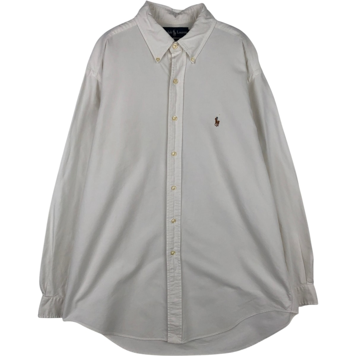 古着 ラルフローレン Ralph Lauren CLASSIC FIT クラシックフィット 長袖 ボタンダウンシャツ メンズL相当/eaa477498