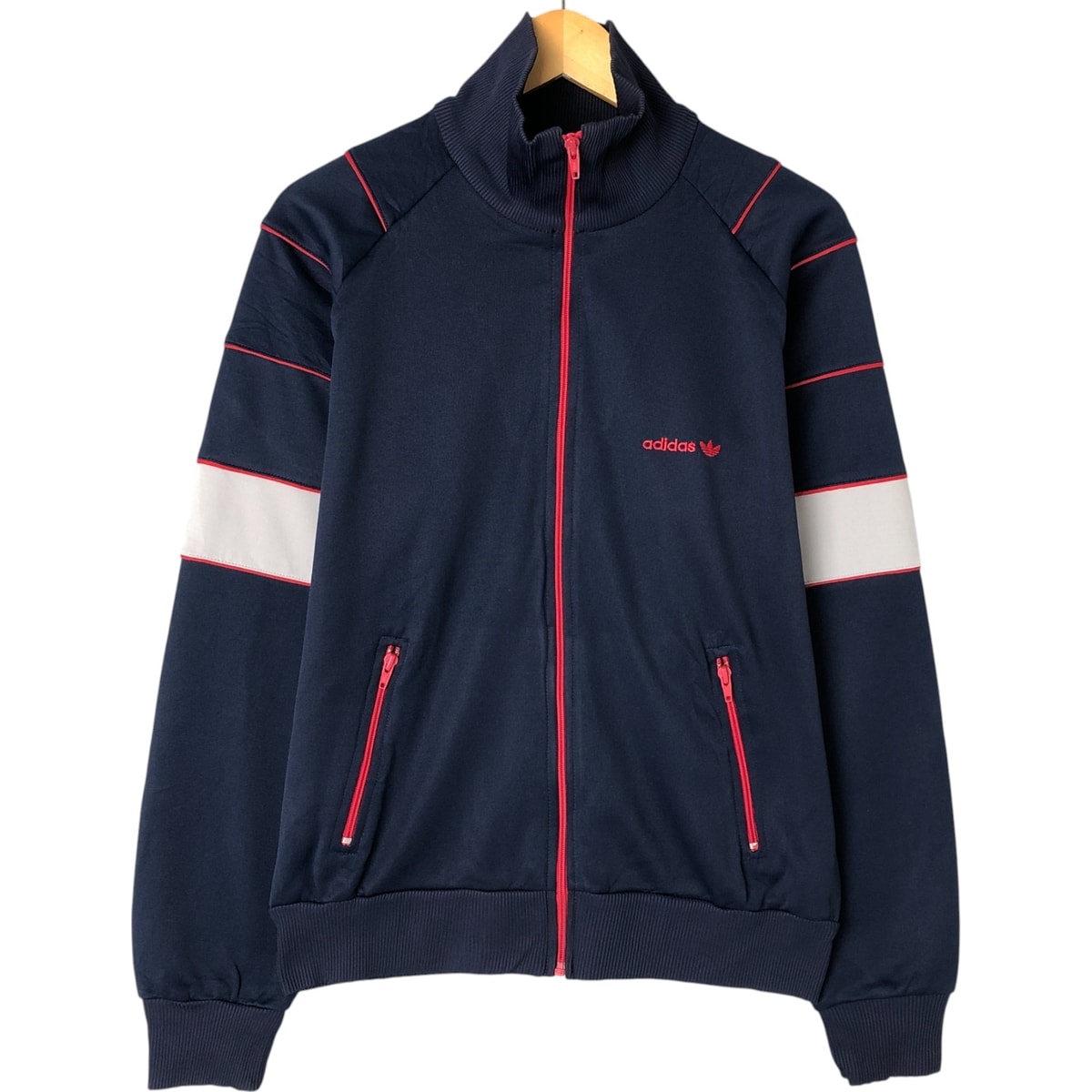 古着 80年代 アディダス adidas ジャージパーカー トラックジャケット メンズL相当 ヴィンテージ/eaa548551