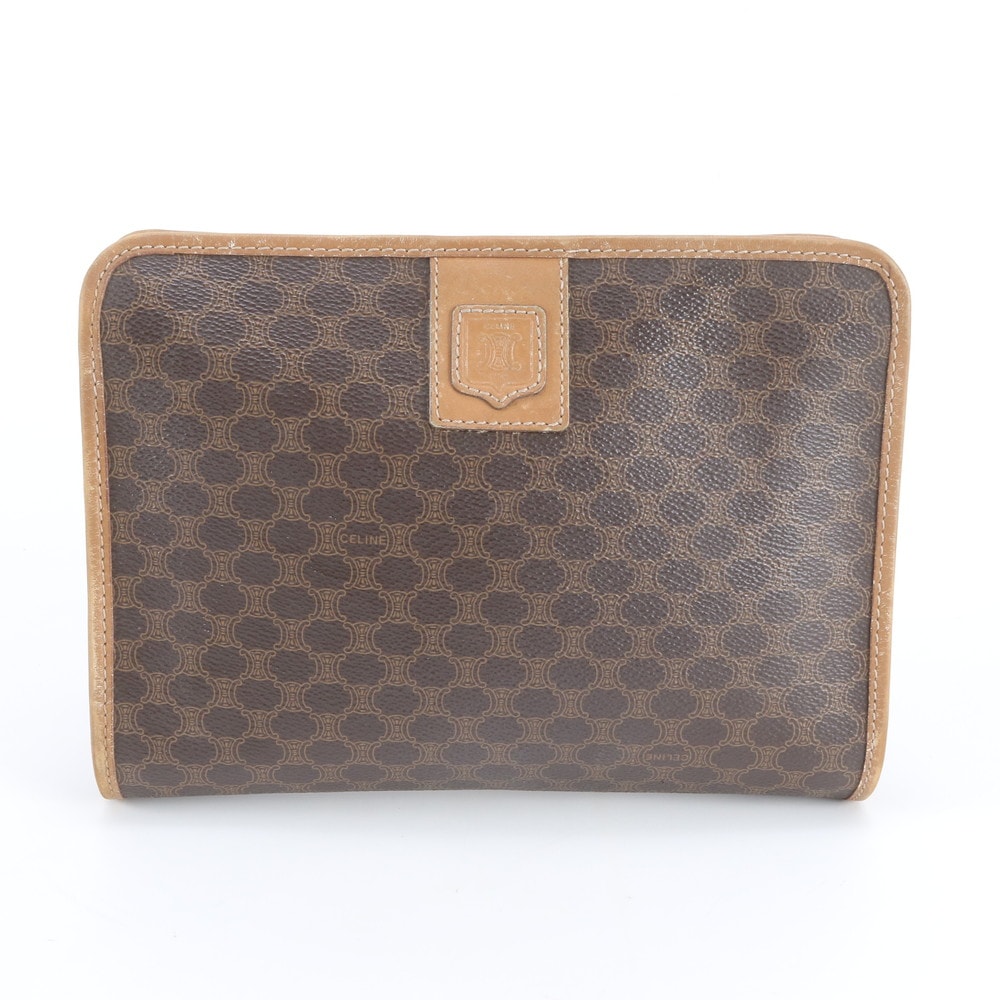 ■美品 セリーヌ マカダムセカンドバッグ