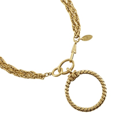 シャネル ルーペペンダント 2連 ヴィンテージ レディースネックレス