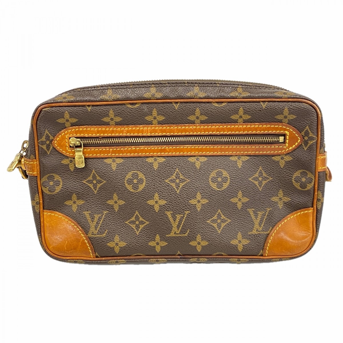 ★SALE【6da0280】ルイヴィトン クラッチバッグ モノグラム マルリードラゴンヌGM M51825 ブラウン【中古】メンズ