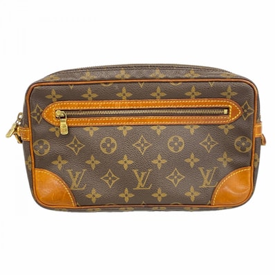 ★SALE【6da0280】ルイヴィトン クラッチバッグ モノグラム マルリードラゴンヌGM M51825 ブラウン【中古】メンズ