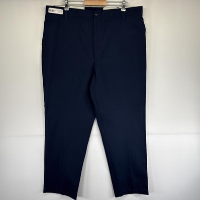 古着 レッドキャップ RED KAP ワークパンツ ストレート 作業着 ジッパーフライ ワンポイントロゴ 長ズボン w42 L32 ネイビー メンズ