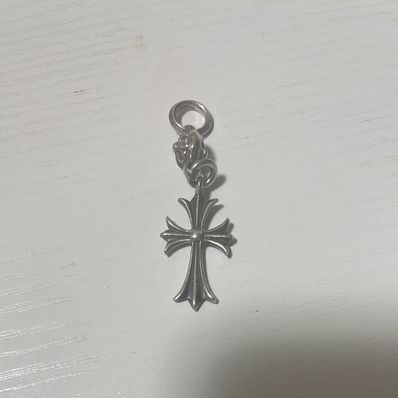 Chrome Hearts 1 Ball Tiny CH Cross Charm "Silver"