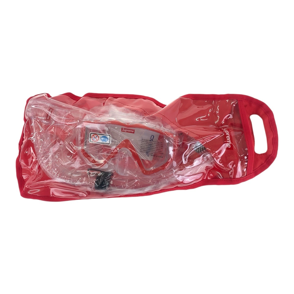 超美品 Supreme シュプリーム シュノーケルセット クリア レッド シリコン スポーツ用品 男女兼用 505618 【中古】