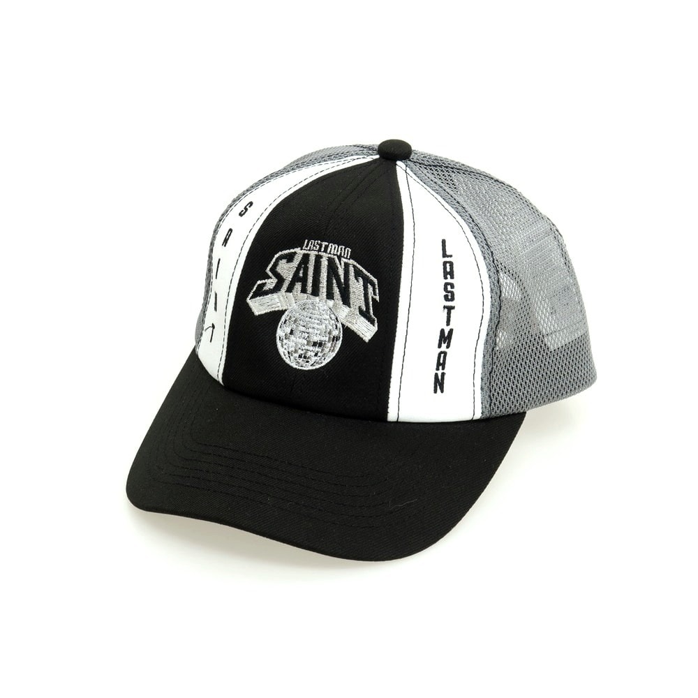 【中古】セント マイケル SAINT Mxxxxxx × LASTMAN 2026年春夏 メッシュキャップ 帽子 ブラックxグレー系【サイズOS】【メンズ】
