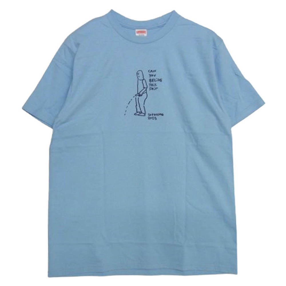 Supreme シュプリーム Tシャツ 25SS Piss Tee ピス プリント Tシャツ 半袖カットソー ライトブルー系【新古品】【未使用】【中古】
