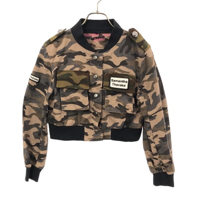 Samantha Thavasa jeans サマンサタバサ ジーンズ カモフラ 長袖 ショート丈 ジャケット