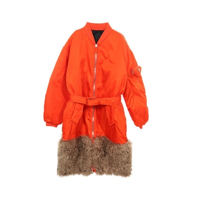 プラダ PRADA Re-Nylon MA-1 衣料品 アウター ナイロン メンズ レッド系 SG0094 【中古】
