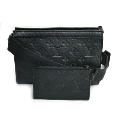 LOUIS VUITTON ルイ・ヴィトン ガストン・ウェアラブル ウォレット ショルダーバッグ ブラック M81115 IC メンズ【中古】