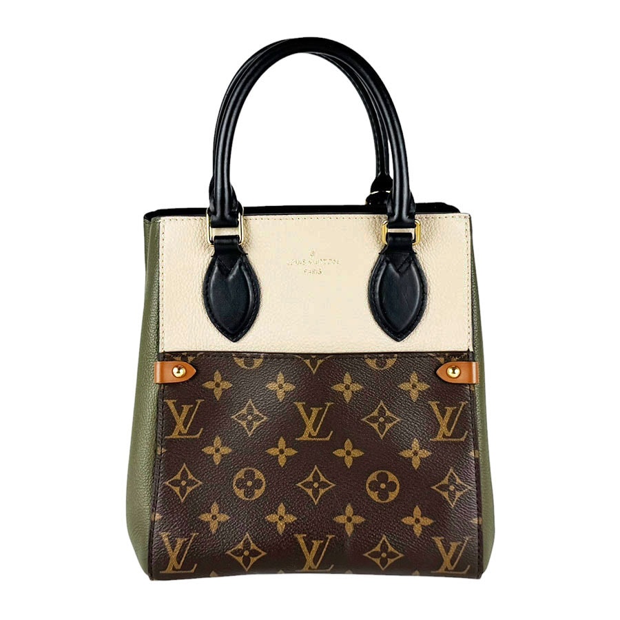 ルイ ヴィトン LOUIS VUITTON ハンドバッグ ショルダーバッグ フォールドトートPM モノグラムキャンバス/レザー ブラウン/カーキ/ライトベージュ ゴールド レディース M45388【中古】 z11106