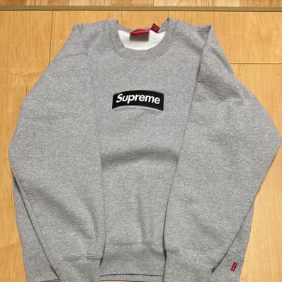 Supreme Box Logo Crewneck "Heather Grey" (22FW)