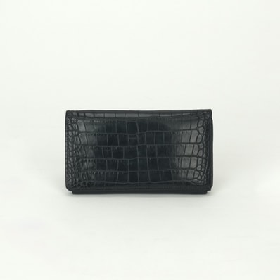 エルメス HERMES エテュイ スマート クラシック その他 アリゲーターマット ノワール Noir ブラック Black 黒 エキゾチック スマートフォンケース スマホケース カードケース