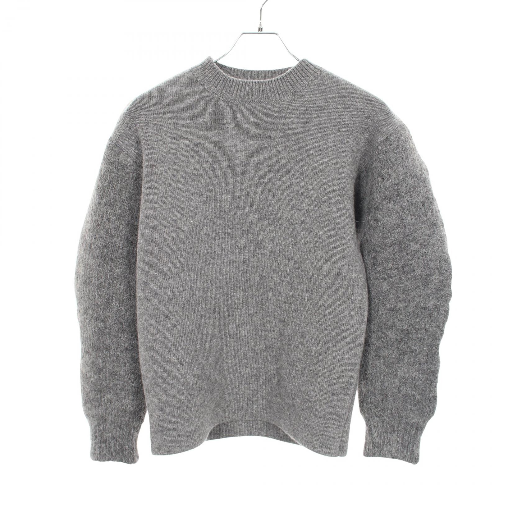 ジルサンダー JIL SANDER リラックスフィット ニット 衣料品 トップス ウール カシミヤ レディース グレー系 【中古】