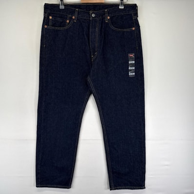 古着 デッドストック リーバイス Levi's デニム パンツ 505 ストレート ジーパン インディゴブルー ジップ W38 L29 ネイビー系 メンズ