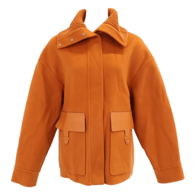 ロロピアーナ FAL3655 Elijah Coat/エリヤコート ベビーカシミヤ×ラムレザー ニット切り替えジップブルゾン S