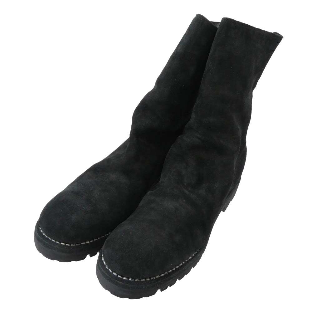 GUIDI グイディ ブーツ 788V Back Zip High Boots HORSE FULL GRAIN バック ジップ ハイ ブーツ ブラック系 44【極上美品】【中古】