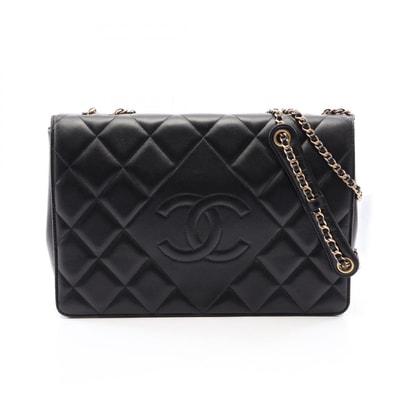 シャネル CHANEL マトラッセ ショルダーバッグ バッグ ラムスキン(羊革) レディース ブラック系 【中古】