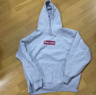 Supreme Inside Out Box Logo Hooded Sweatshirt "Heather Grey"