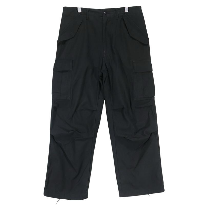 WTAPS ダブルタップス WMILL-65 TROUSER/TROUSERS.NYCO.SATIN WVDT-PTM01 ダブルミル65 トラウザーズ ナイロン コットン サテン ブラック カーゴパンツ ボトムス サイズ02(M)