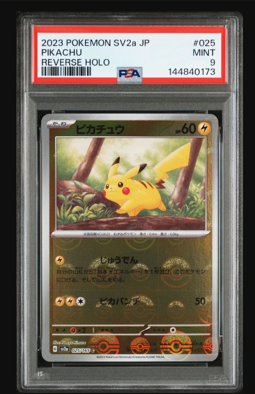 ピカチュウ C: モンスターボールミラー[SV2a 025/165](強化拡張パック「ポケモンカード151」)