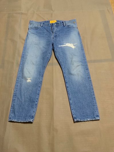 UNION ORIGINAL CRASHED DENIM JEAN