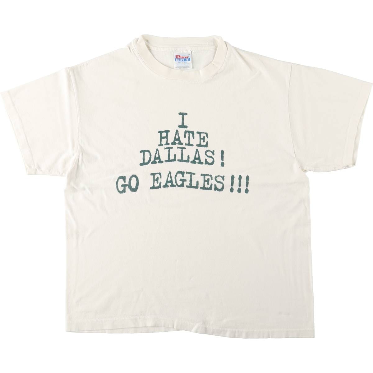 古着 90~00年代 ヘインズ Hanes BEEFY-T メッセージプリントTシャツ メンズL相当 ヴィンテージ/eaa669830