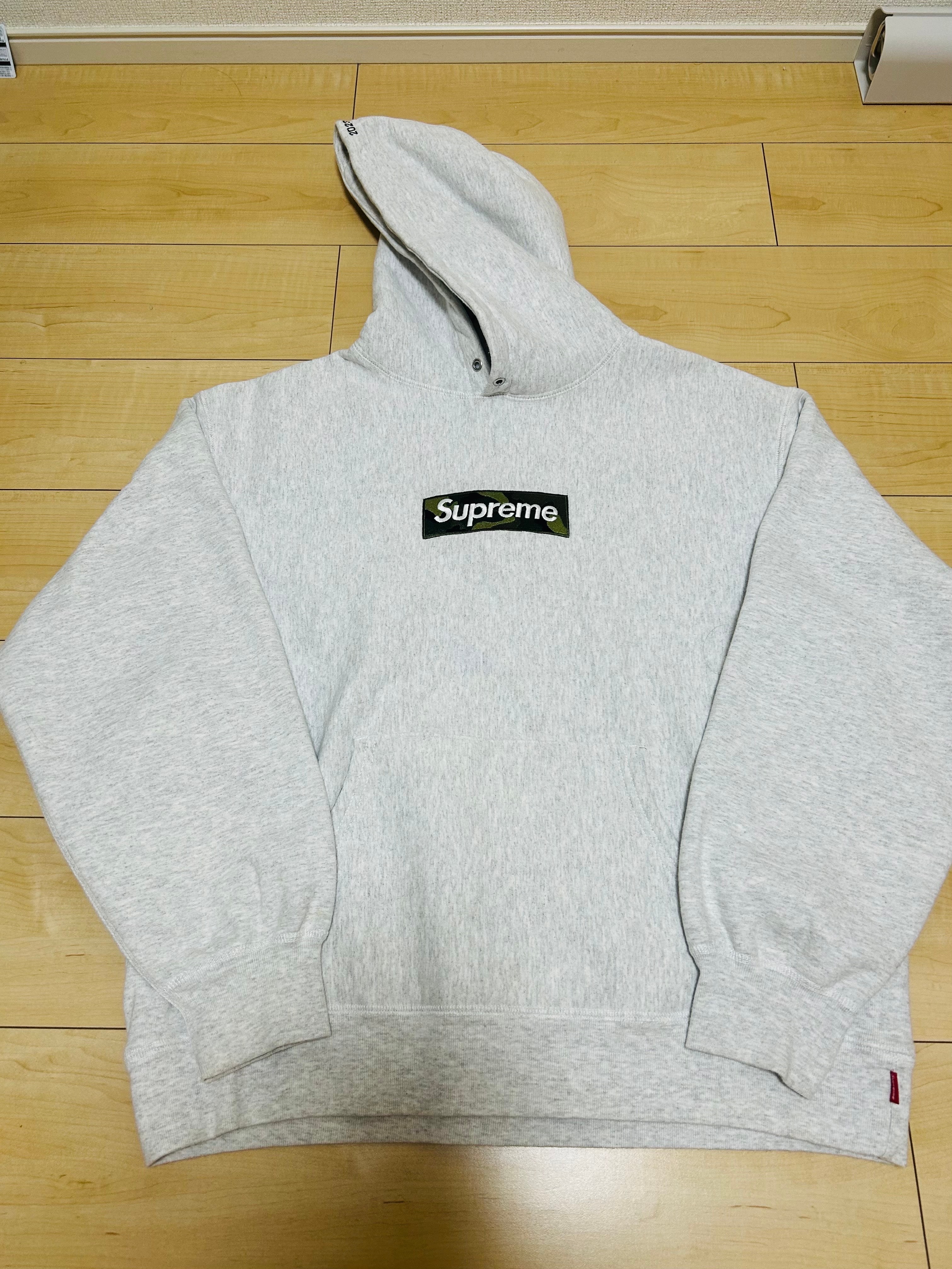Supreme Box Logo Hooded Sweatshirt "Ash Grey" (23FW)
