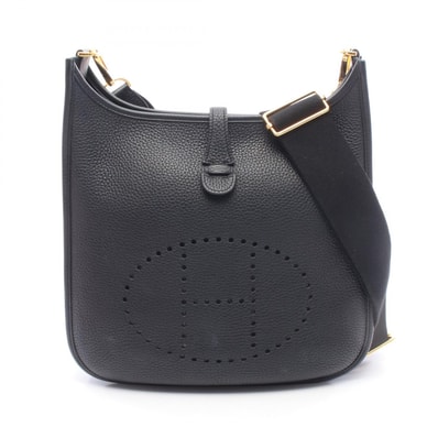 エルメス HERMES エヴリン 3 トロワ PM ショルダーバッグ バッグ レザー トリヨンクレマンス Y刻印(2020年製造) レディース ブラック系 056277CC 【中古】